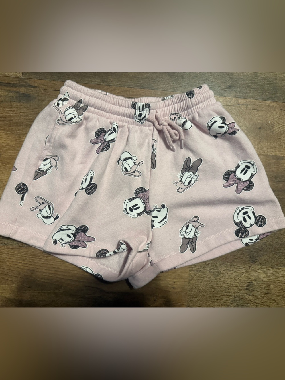 Girls Disney Pink Minnie & Friends Lounge Shorts